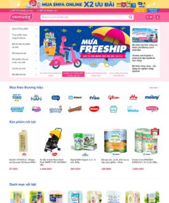Theme WordPress bán sản phẩm mẹ và bé 02