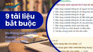 9 tài liệu bắt buộc khi thông báo website thương mại điện tử bán hàng (Cập nhật 2025) 3 9 tài liệu bắt buộc khi thông báo website thương mại điện tử bán hàng 2025
