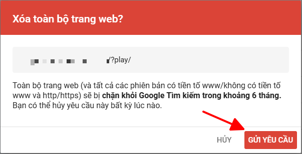 Cách xóa URL bị index spam và chặn spam index hiệu quả trên WordPress 2025 18 GSC xác nhận xóa toàn bộ đường link có chứa tiền tố trên