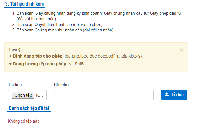 9 tài liệu bắt buộc khi thông báo website thương mại điện tử bán hàng (Cập nhật 2025) 3 Hồ sơ thông báo website với Bộ Công Thương trước ngày 01/07/2025 chỉ cần 3 loại giấy tờ